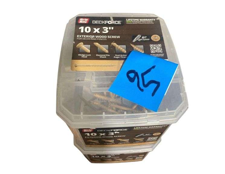 2 Boxes of Deckforce 10x3in Exterior Wood Screws image