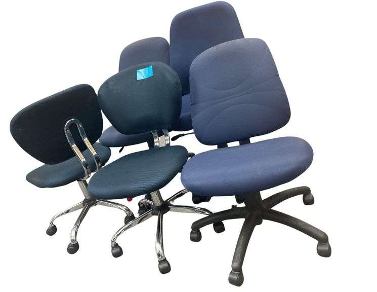 6 Blue Office Chairs image