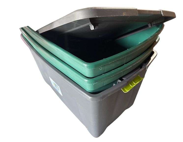 2 Large Plastic Bins image