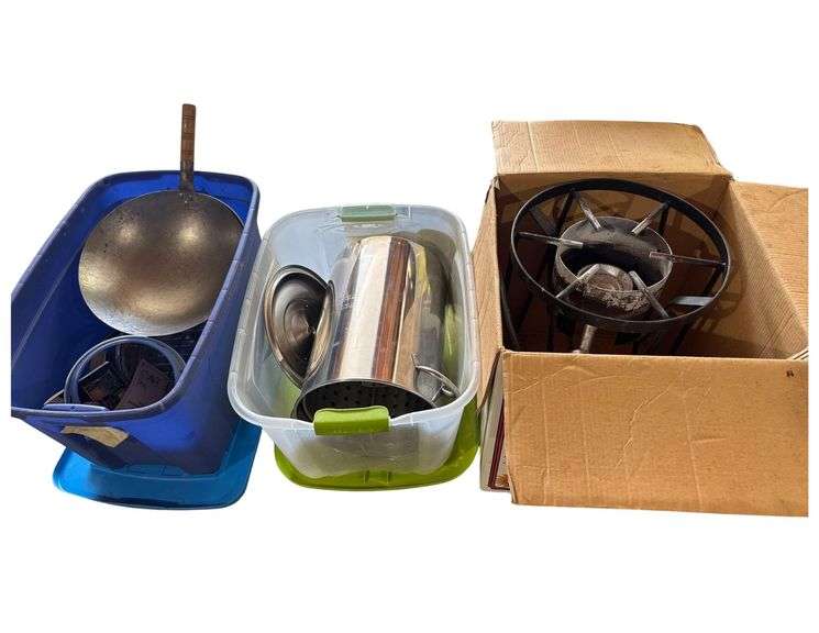 Turkey Fryer, Wok and Meat Slicer image