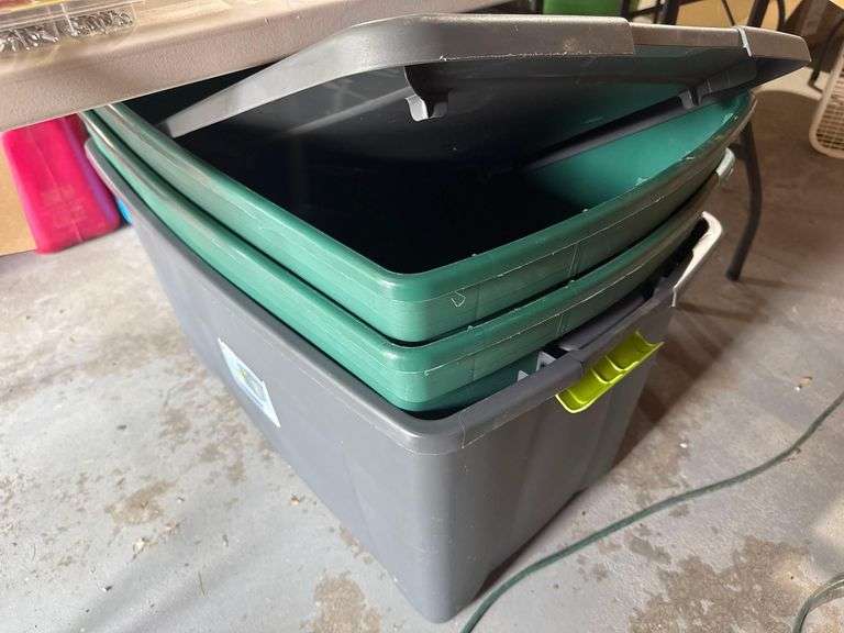 2 Large Plastic Bins image