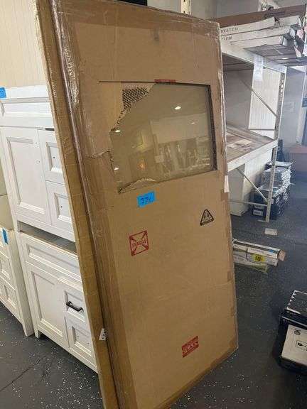 2 - Cases Of Glass 78 in . H. X 33.5 in. W. X 3/8 in. Thick image