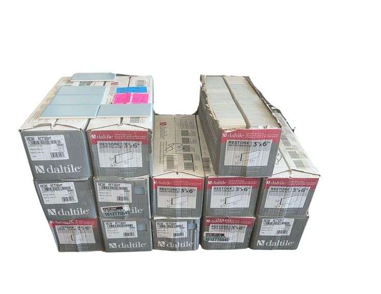 Pallet Of Datile Restore Matte Tide Blue 3 X 6 in. Approximately 13 Cases image