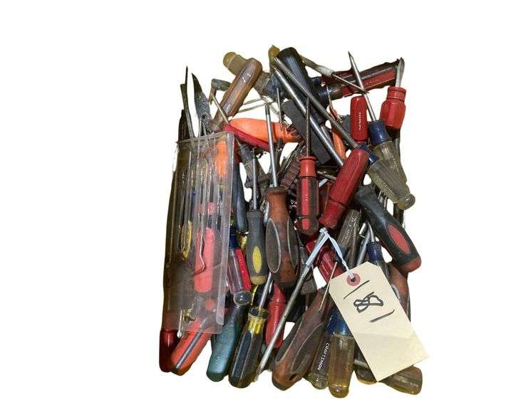 Large Assortment of Screwdrivers, Various Types/Sizes image