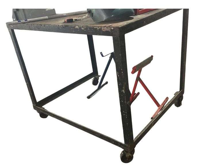 Welding Table on Wheels 49x40x41 Inches image