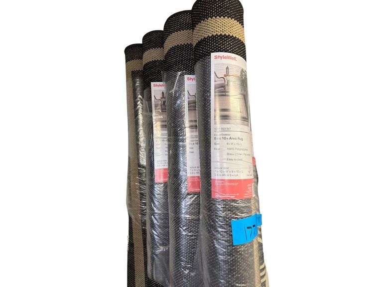 4 8’x10’ Flat Woven Area Rugs image