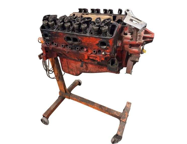 Chevrolet 350 Small Block V8 Engine on Engine Stand image