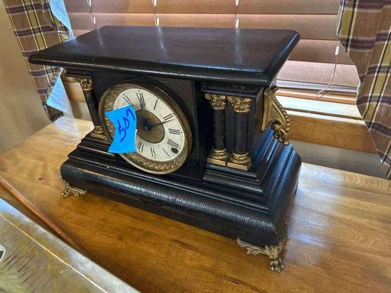 Wooden Mantel Clock - 16 in x 7 in x 11 in image