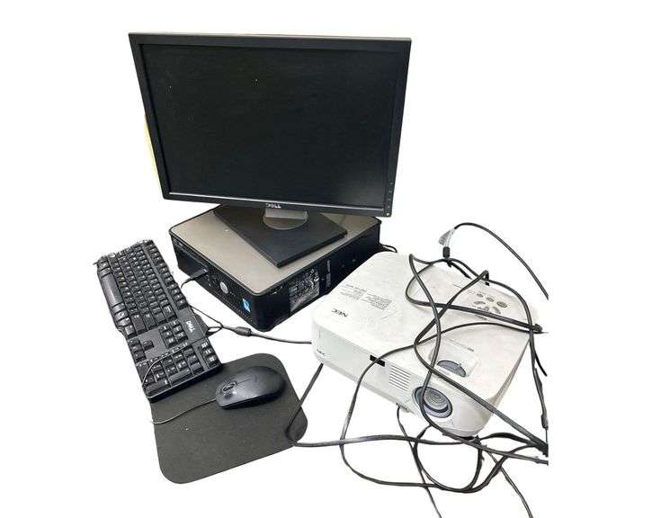 Dell Computer and NEC NP500W Projector image