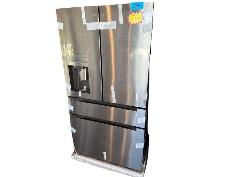 Midea French Door Refrigerator - Model MRQ22D7AST - 115V - Approx. 36" x 29" x 70" image