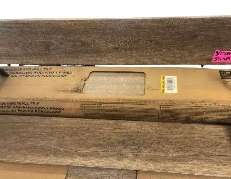 29 Cases of Porcelain Floor and Wall Tile 36“ x 6“ One Case Covers 13.05 sq ft image
