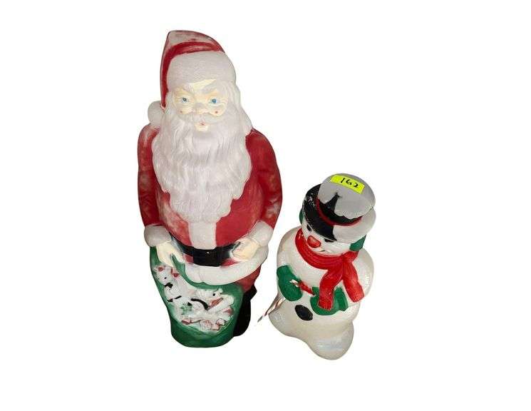 Vintage Christmas Blow Mold Lights - 4Ft. H. & 30in. H. image
