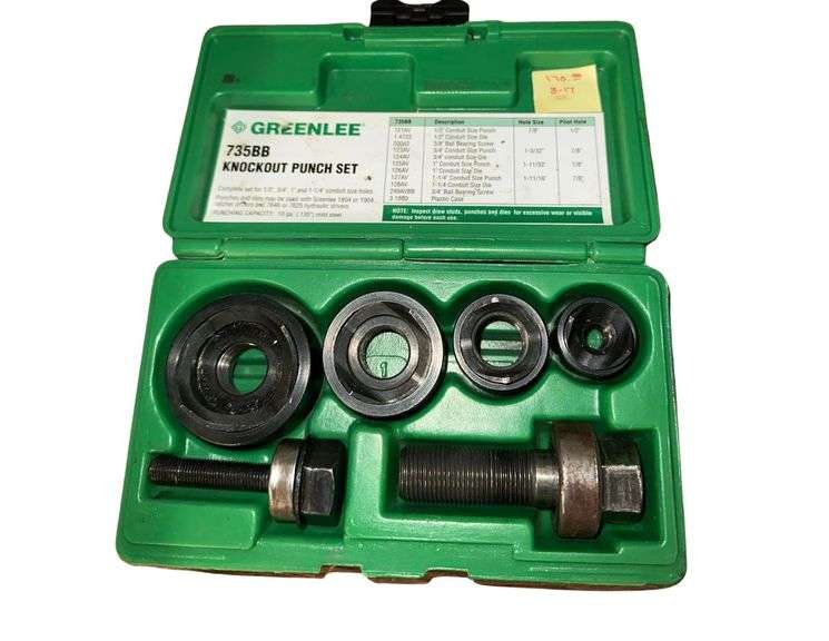 GREENLEE 735BB GREENLEE 737BB Ball Bearing Knock Out Punch Sets image