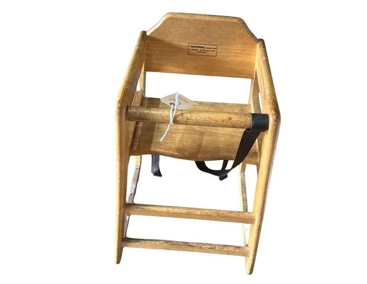Wooden High Chair 26in. H. image