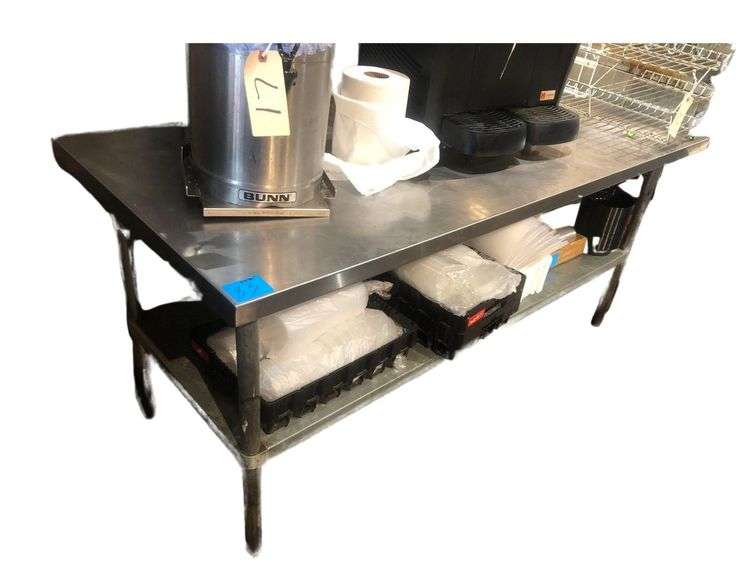 Stainless Steel Prep Table 72in x 30in image