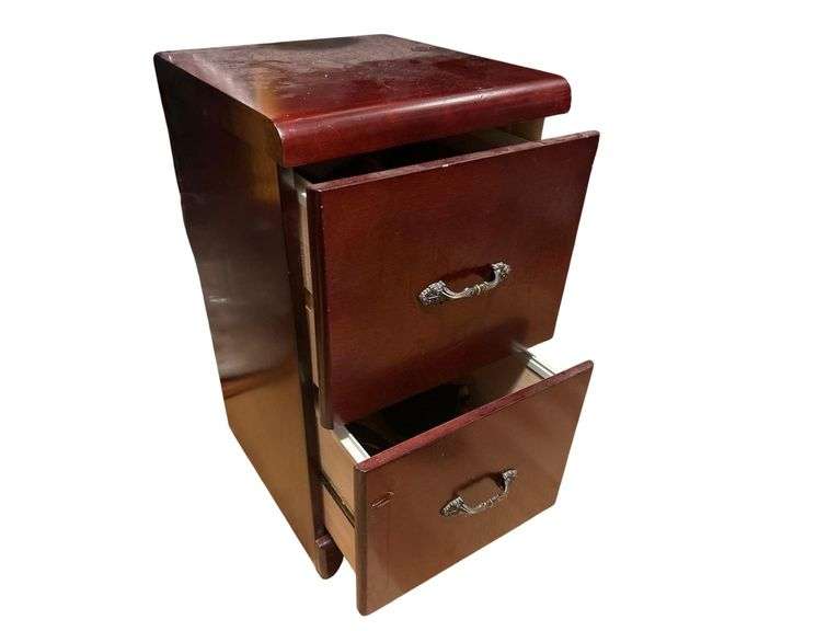Set of Two Wooden Drawer Set on Wheels - 17 in x 15 in x 29 in, Includes Shoes, Men’s Size 9 and 9.5 image