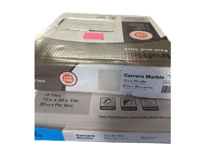 Traffic Master Peel & Stick Flooring 1 cs. 12 X 12 4 Cases 12 X 24 Approximately image