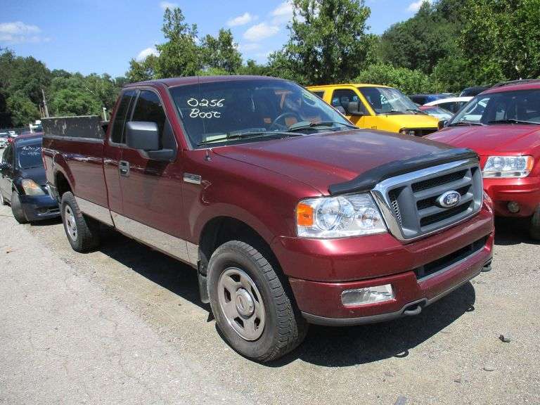 RED, 2004, FORD F-150, 1FTRF14W84NC70256,  , image