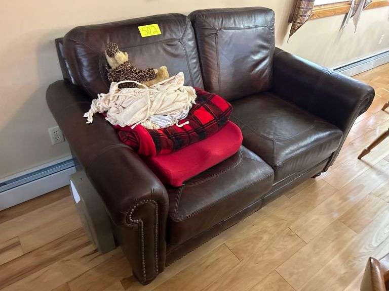 Upholstered Love Seat - 60 in x 36 in x 38 in - Contents Included image