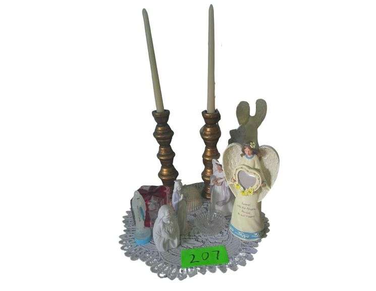 Various Collectible Angel's and Candle Stick Holders image