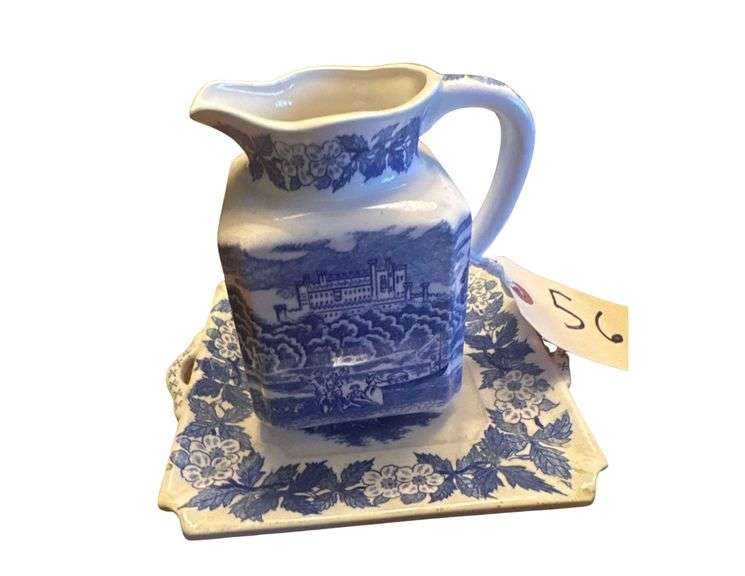 Vista Blue Plate and Pitcher image
