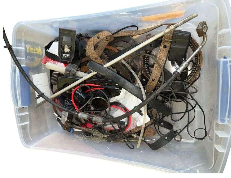 Plastic Bin Of Assorted Parts image