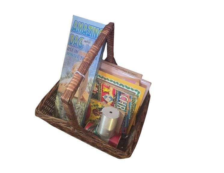 Basket- Magazines And Ribbons image