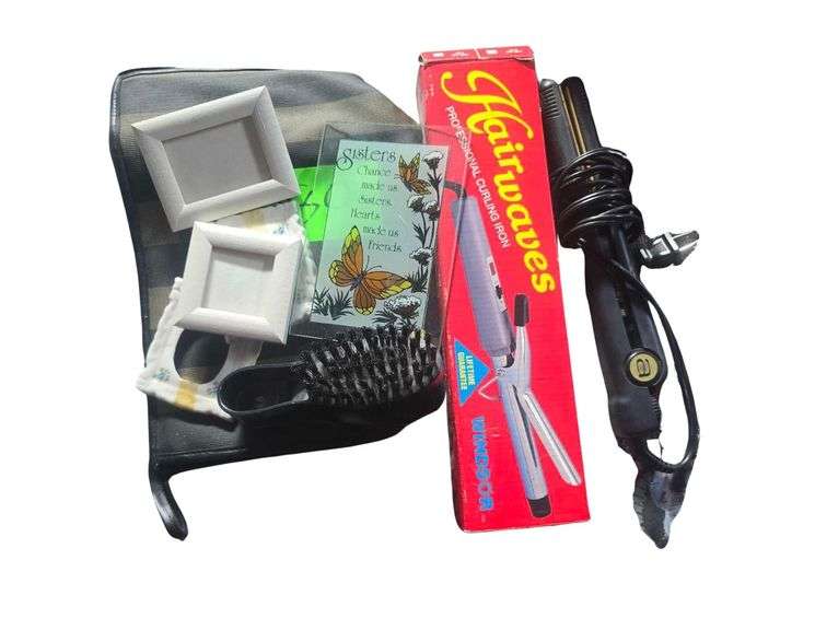 Makeup Bag - Curling Iron - Brush image
