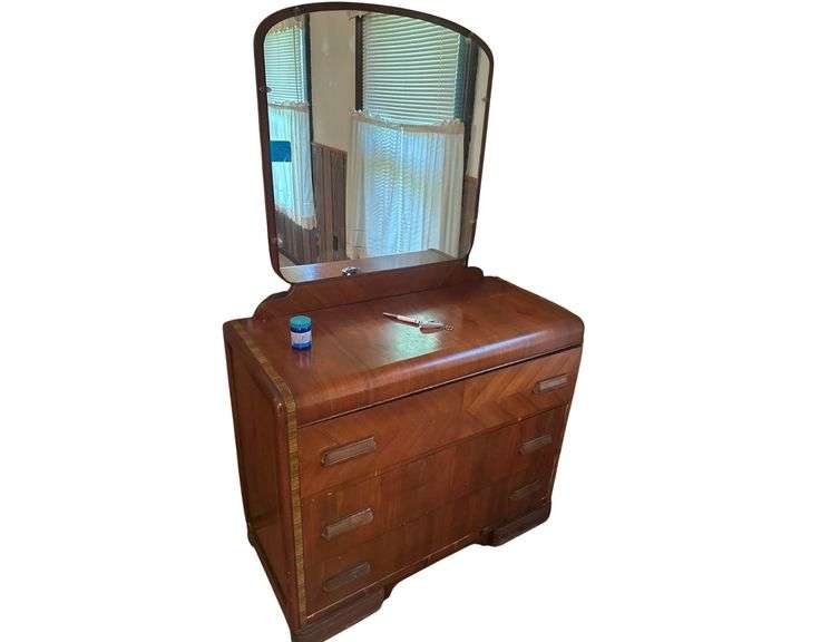 Vintage Wooden Vanity 41 in. L. X 19in. D. X 34in. H. image