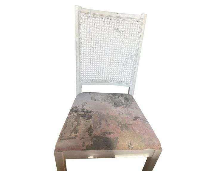 4 Wicker Backed Wood Chairs 3 are on Second Floor image