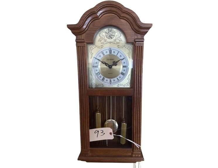 Westminster Quartz Wall Clock - Oak Cased image