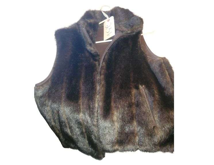 Fur Vest Size L image