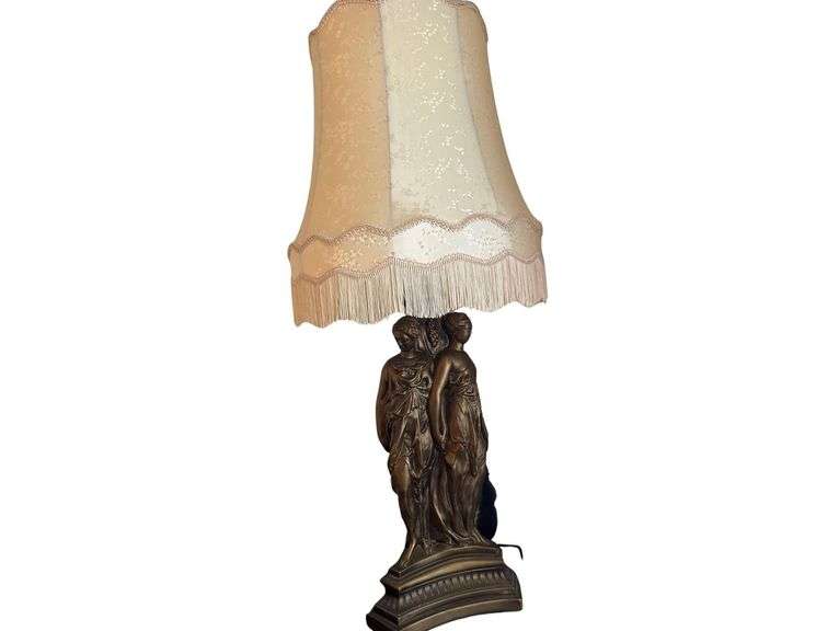 Greek Maiden Figural Lamp image
