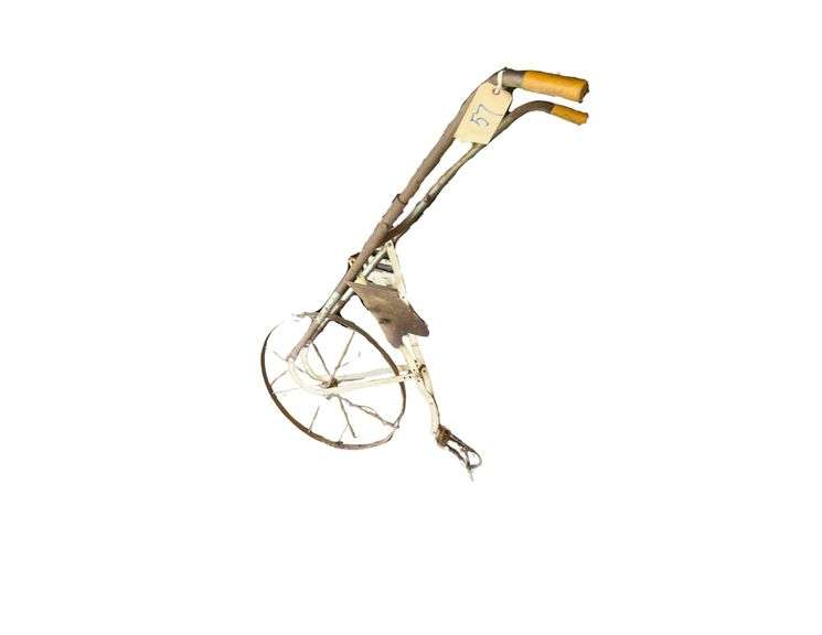 Vintage Steel Push Plow 5ft. H. image