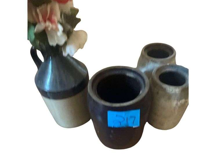 7 Glazed Jugs of Various Sizes image