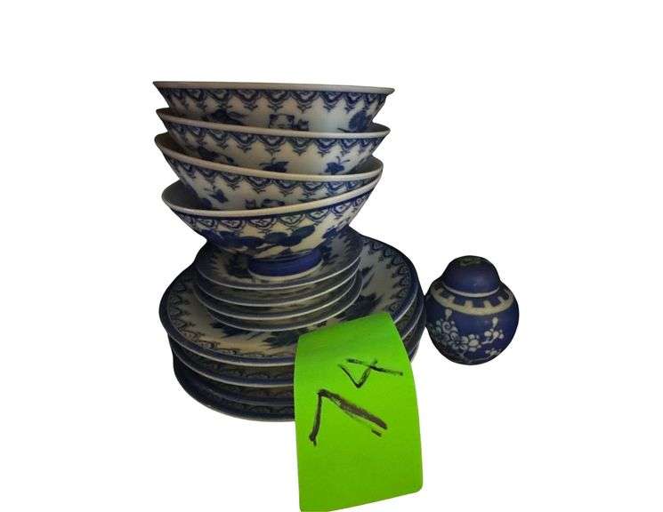 Blue Bowls and Plates image