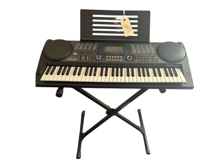 Radio Schak Electric Keyboard With Stand & Power Supply image