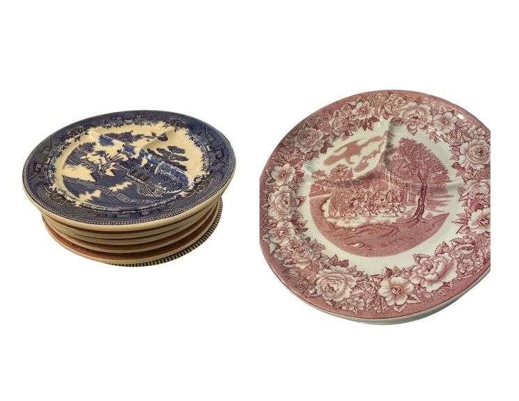 6 Shining China of New Castle Sectional Plates image