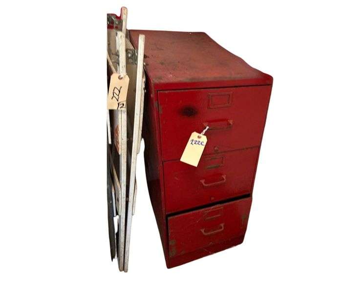 Steel File Cabinet- Fire Extinguisher image