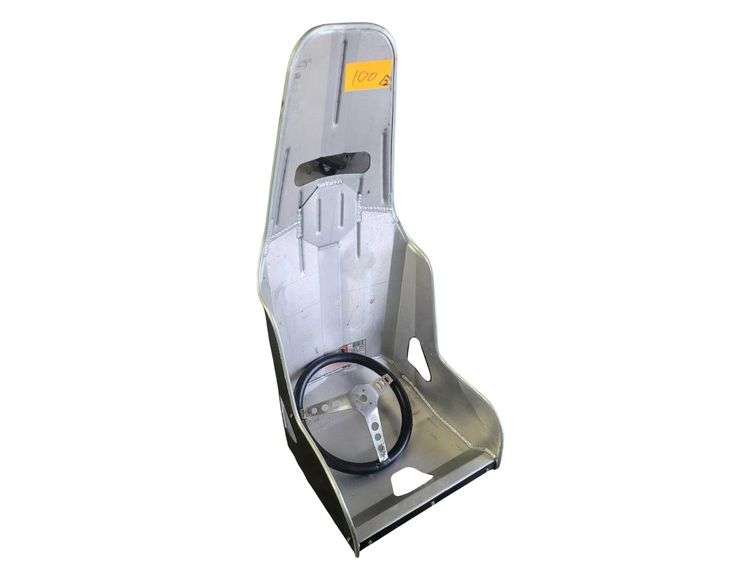 Racecar Seat and Steering Wheel image