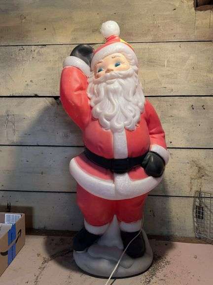 Approx 42” tall Santa blow mold