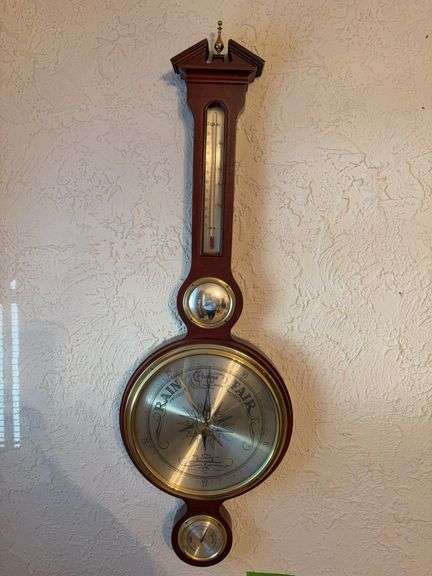36” long Airguide Instrument Co compensated barometer image