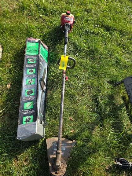 Craftsman P2 straight shaft trimmer w/pole saw attachment