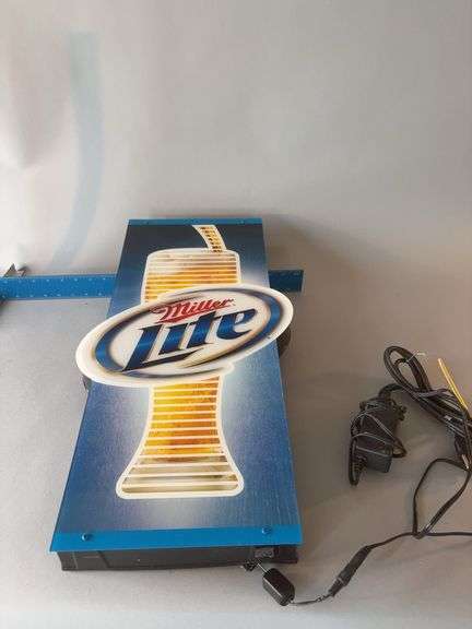 24” tall Miller Lite lighted bar sign image