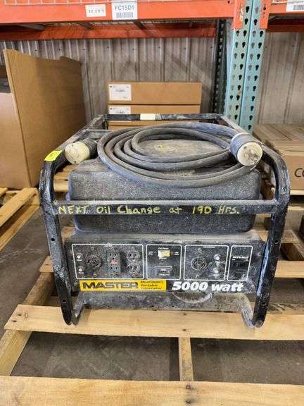 Master 5000 Portable Generator Honda 9 HP w/cord