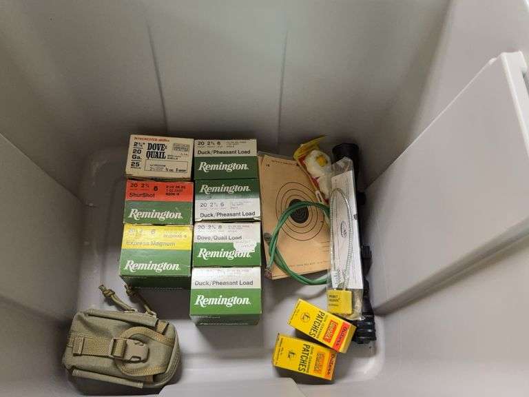 6+ boxes of 20 GA shotgun shells and misc items image