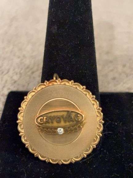 Cryovac attendance pin with diamond image