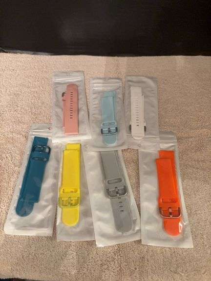 Seven new in packages soft silicone smart watch bands image