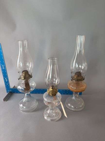 Three oil lamps image