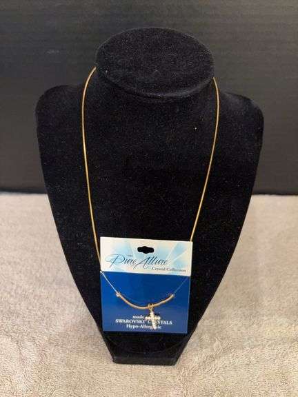 Swarovski cross necklace 17” image